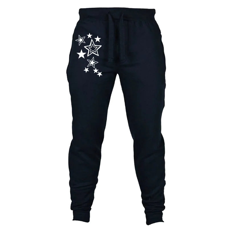 Woman Clothing Women's Baggy Pants Sweatpants Jogger Female Fashion Joggings Casual Printed Stars Full Length Sports Pants - Azara