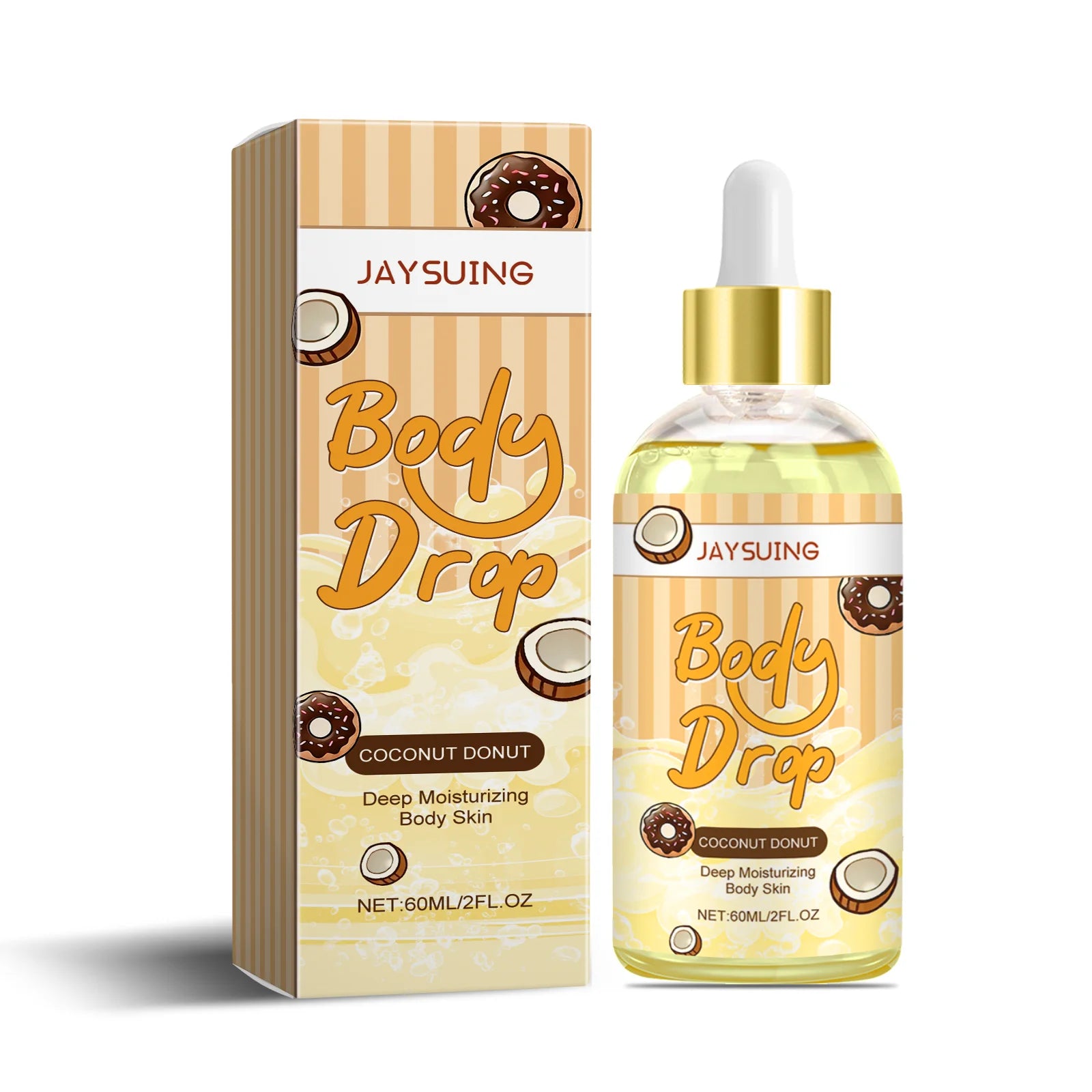 Nourishing Body Oil, Hydrating Massage & Skin Care Treatment, Firming Moisturizing Formula, 60ml Bottle