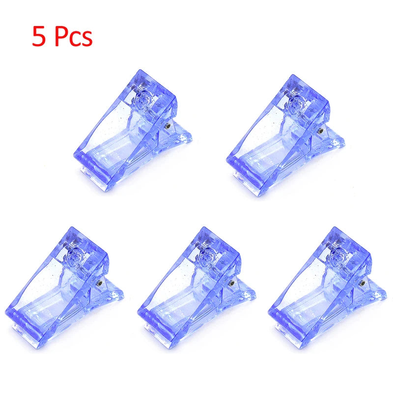 Acrylic Nail Clip Transparent Gel Quick Building Nail Tips Clips Fingernail Extension UV Clamps Manicuring Art Builder Tools Set
