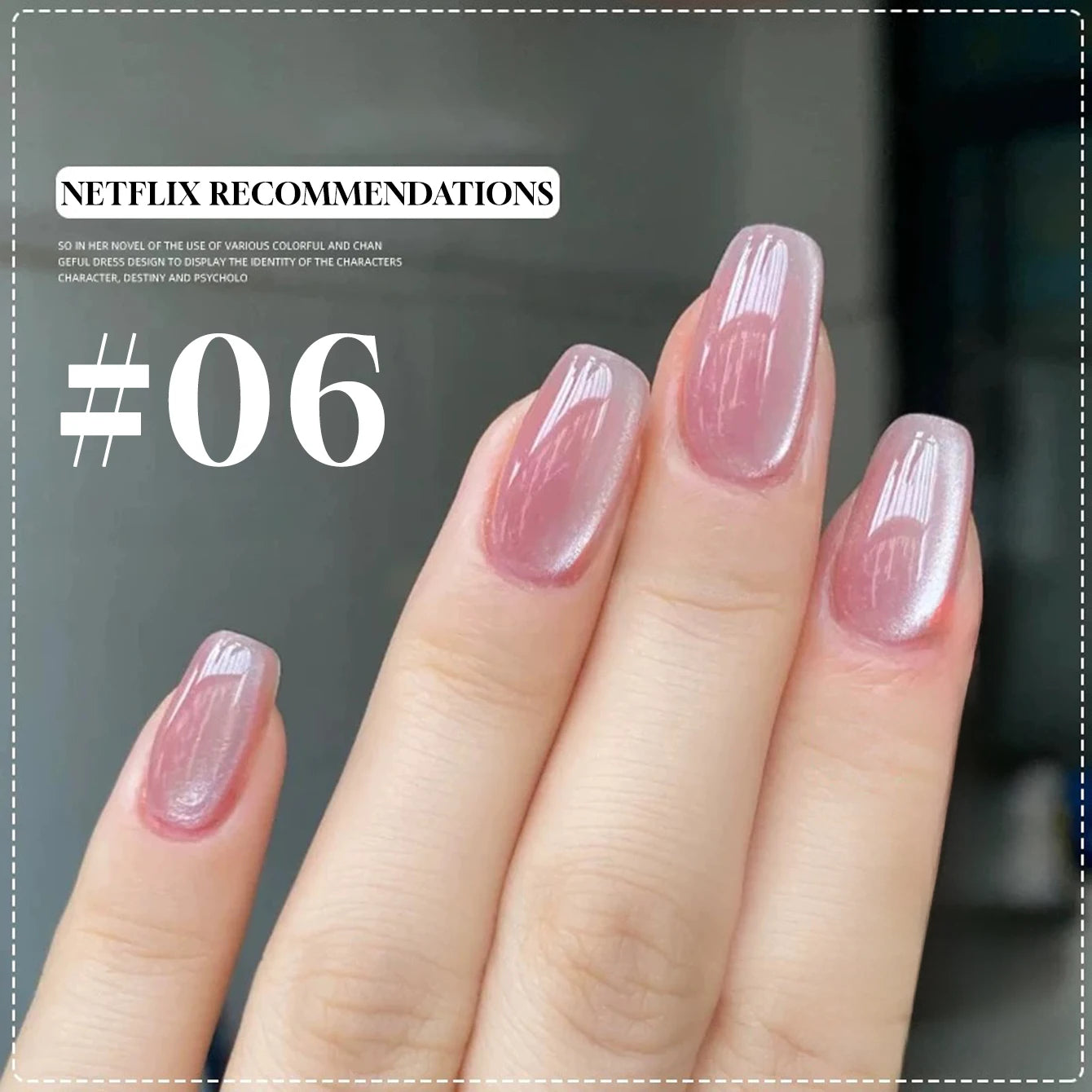 MIANEL 12ML 1-12pcs Glass Bead Cat Eye Gel Nail Polish Flash White Spar Nude Color Magnetic Nail Polish White Nails Summer Nails