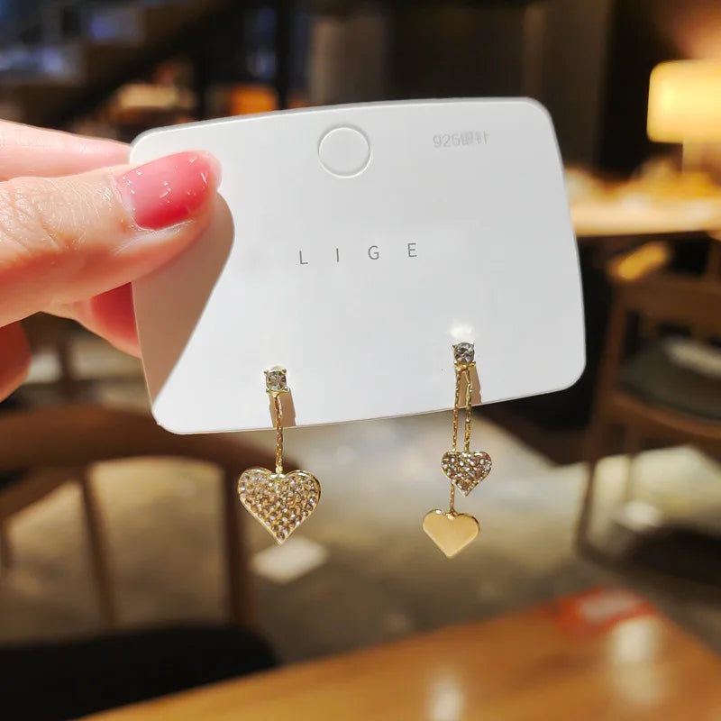 2023 New Fashion Trend Unique Design Elegant Exquisite Light Luxury Love Earrings For Women Jewelry Wedding Party Premium Gift