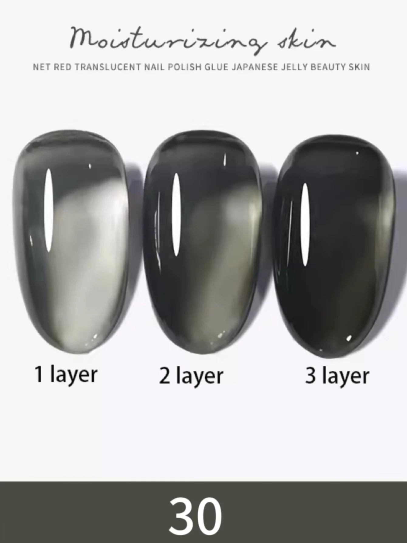 10ml 1-30pcs Jelly Nude Clear Black Gel Polish Translucent Pink Milky White Nail Gel Manicure UV LED Semi Permanent Nail Polish