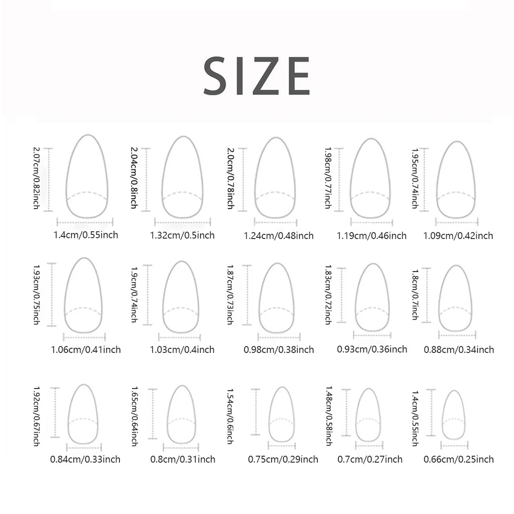 24 PCs Short French Simple Solid Nails with 1 Jelly Gel and 1 Nail File