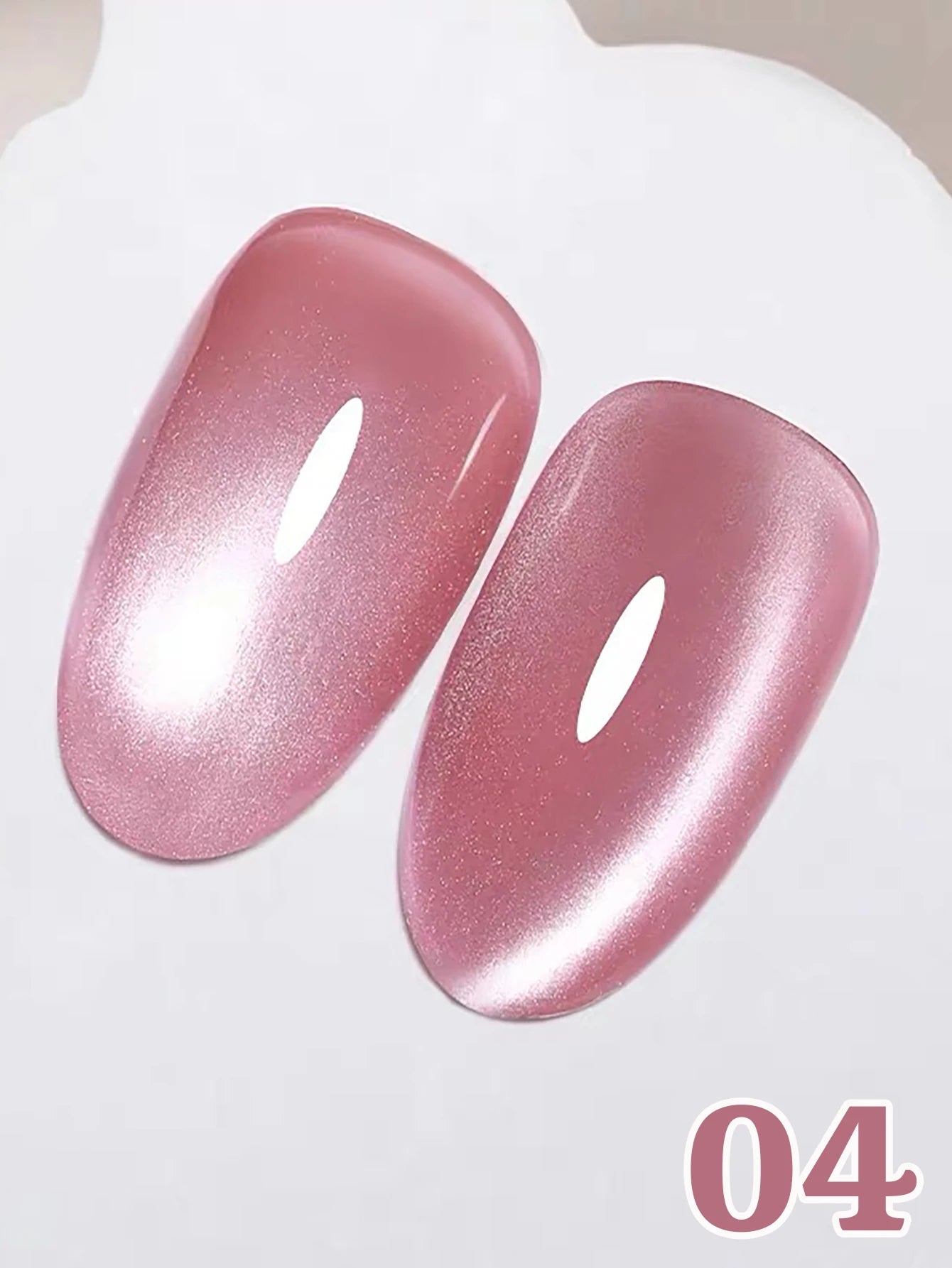 MIANEL 12ML 1-12pcs Glass Bead Cat Eye Gel Nail Polish Flash White Spar Nude Color Magnetic Nail Polish White Nails Summer Nails