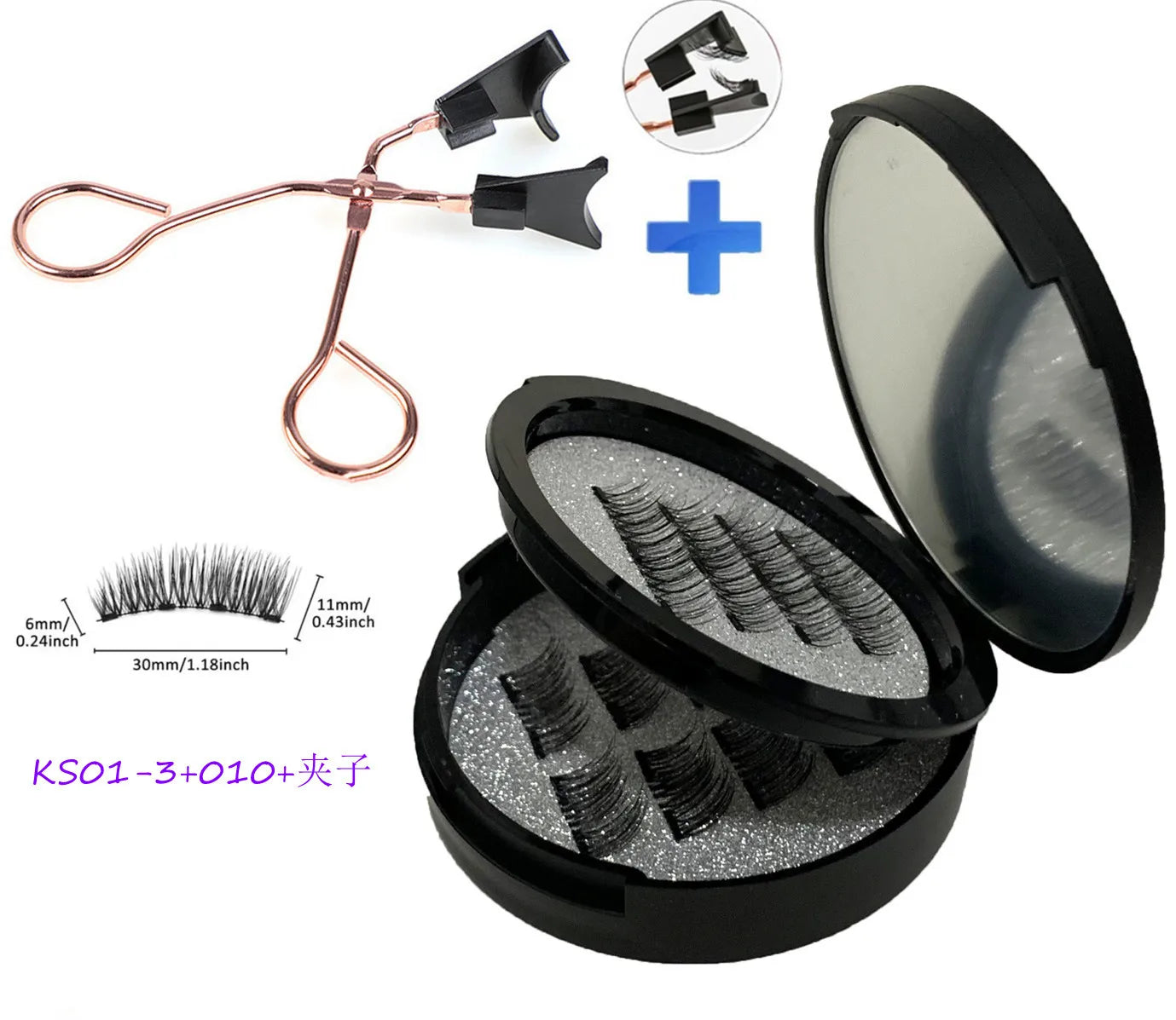 Full And Half Magnetic False Eyelashes New Style Glue-Free Mink False Eyelashes Natural Makeup Reusable Beauty