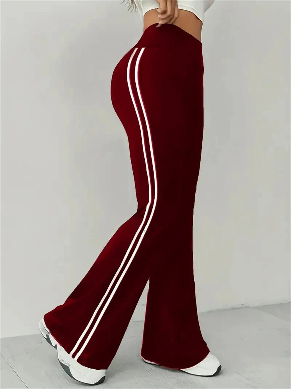 Women's Slim Casual Flare Pants Hight Waist Fashin Micro Pull Trousers 2025 Spring Summen Female Outfit Pant Street Chic Clothes - Azara