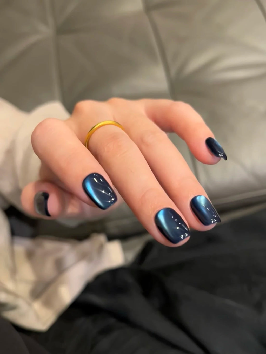 1-24pcs WS Autumn Winter Blue Black Red Glass Bead Crystal Cat Eye Gel Nail Polish New Whitening High Density Sparkling Nail