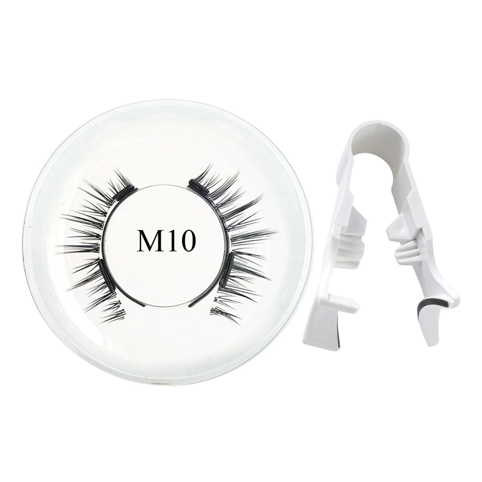 Natural Magnetic Eyelash Handmade 3D Lashes strip False Eyelashes Glue-free Tweezers Set Reusable eyelashes for women Makeups