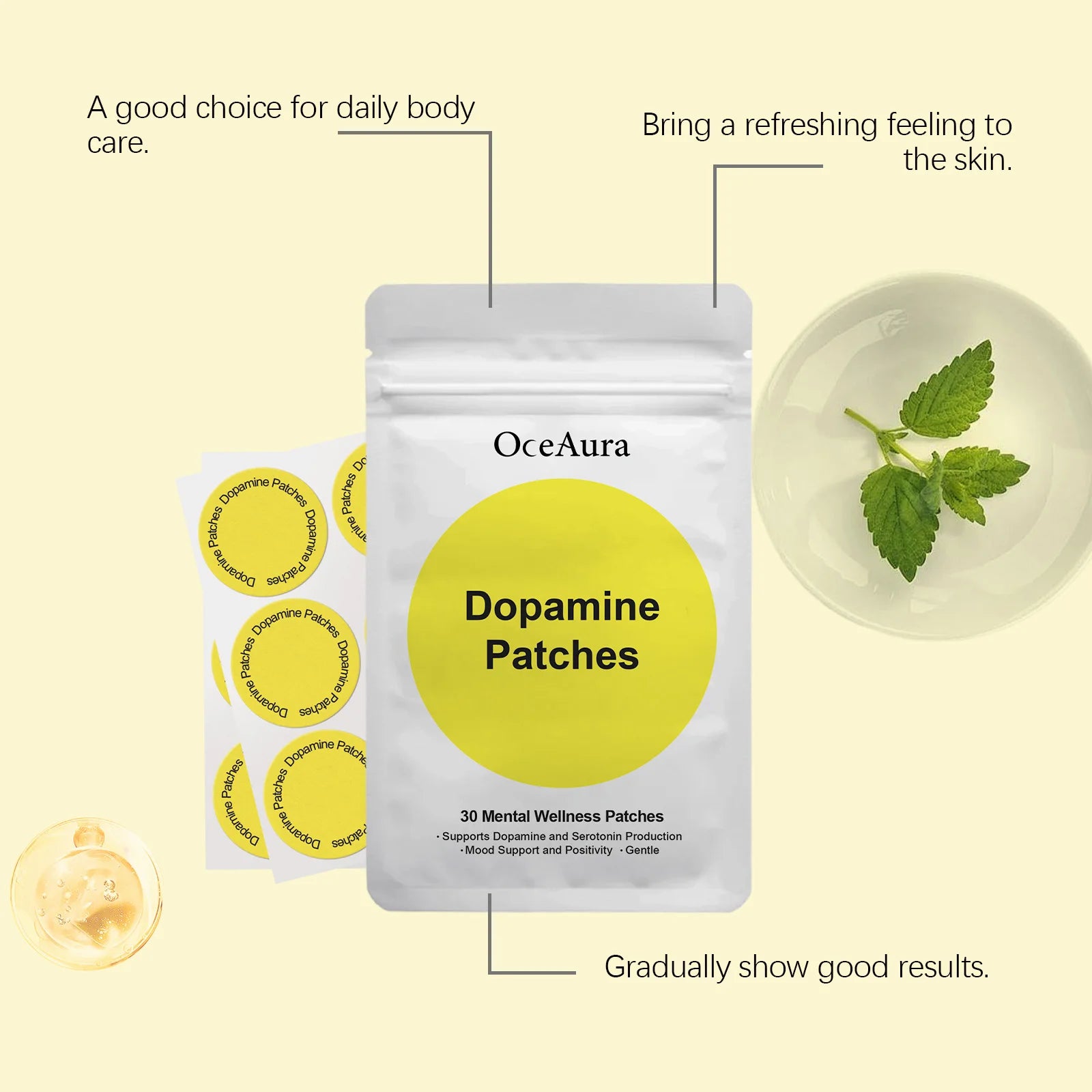 Gentle Nourishing Body Care Patch - Daily Skincare Essential, Comfortable Lightweight & Easy-to-Use Skincare Patch