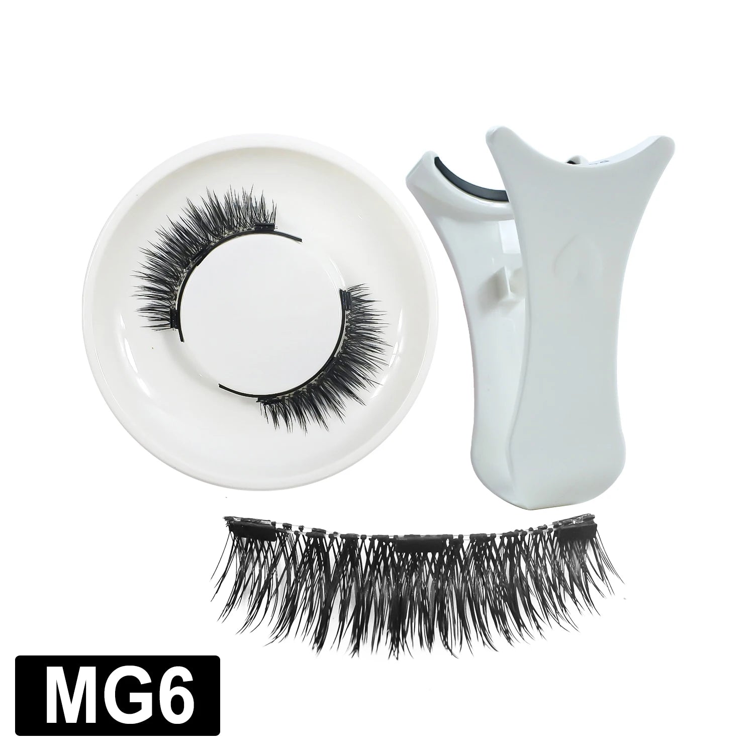 RED SIREN Magnetic Eyelashes With Applicator Reusable Natural Magnetic Lashes Kit No Glue Needed Soft Clear Band False Eyelashes