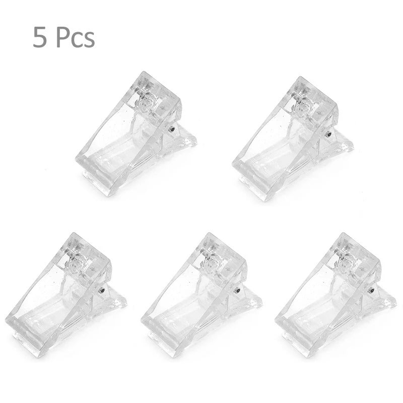 Acrylic Nail Clip Transparent Gel Quick Building Nail Tips Clips Fingernail Extension UV Clamps Manicuring Art Builder Tools Set